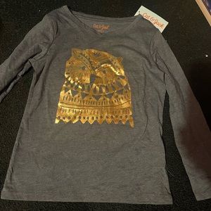 Lot of 3 4/5t long sleeve shirts nwt owl, and two with unicorns cat & jack
